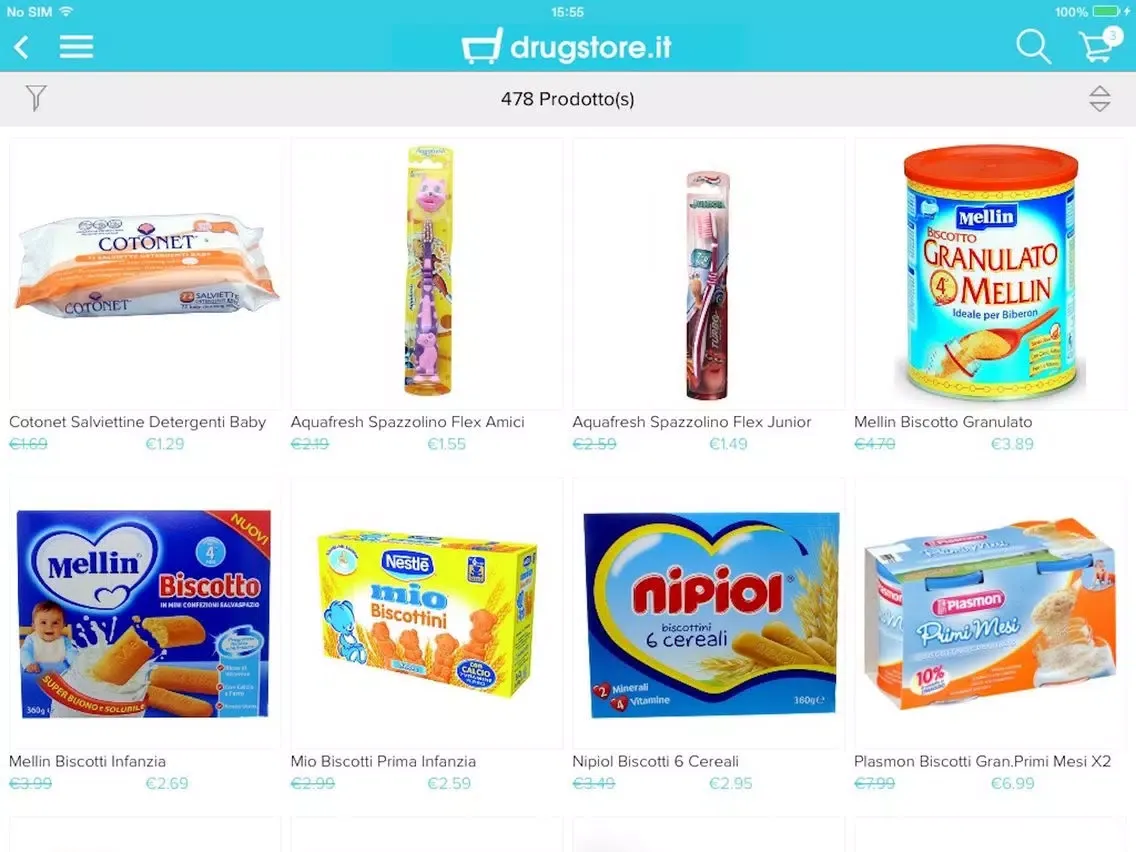 Скриншоты Drugstore.it iPad 