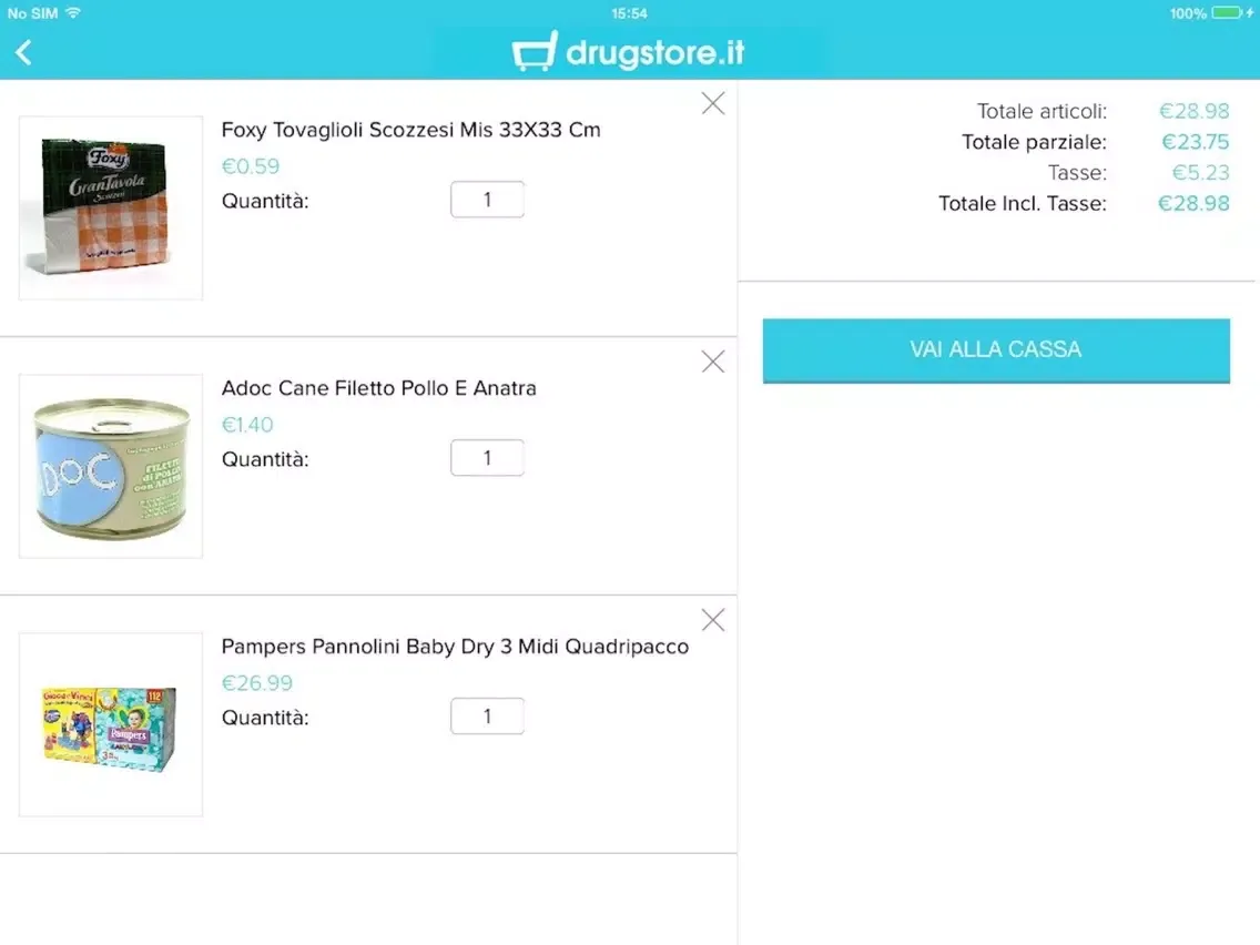 Скриншоты Drugstore.it iPad 