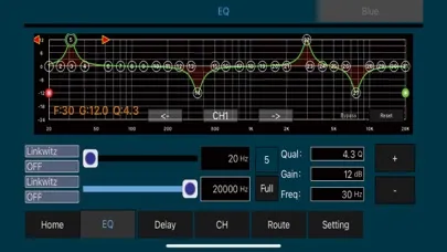 Capturas de tela do DSP CAR AMP