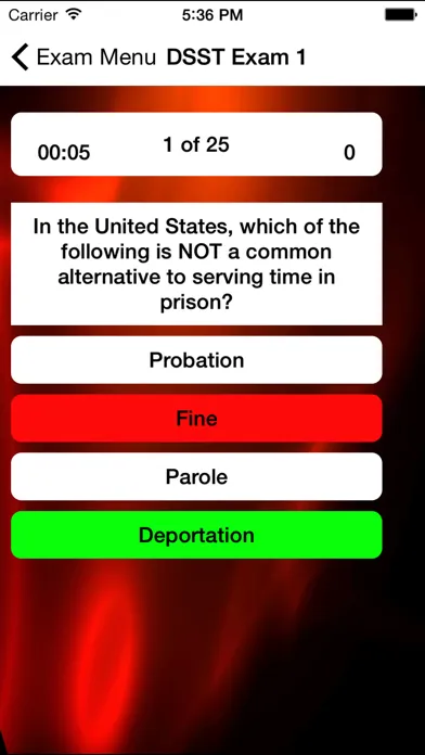 Captures d'écran de DSST Criminal Justice Prep