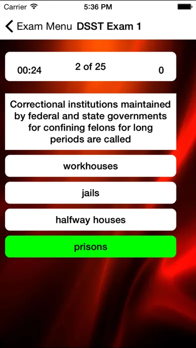 Captures d'écran de DSST Criminal Justice Prep