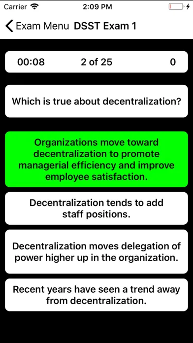 DSST Organizational Behavior スクリーンショット