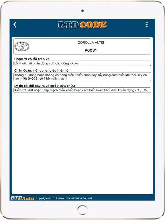 Screenshot di DTD CODE iPad 