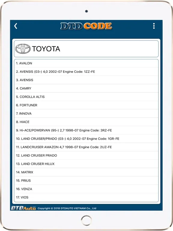 Screenshot di DTD CODE iPad 