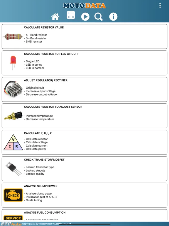 Zrzuty ekranu MOTODATA iPad 