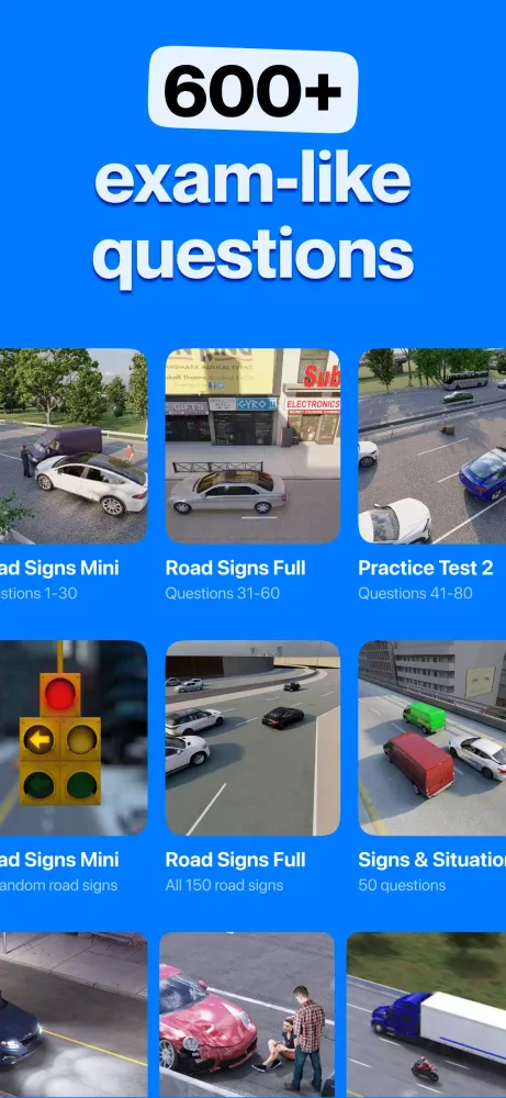 Ảnh chụp màn hình của DMV Practice Test Permit Genie