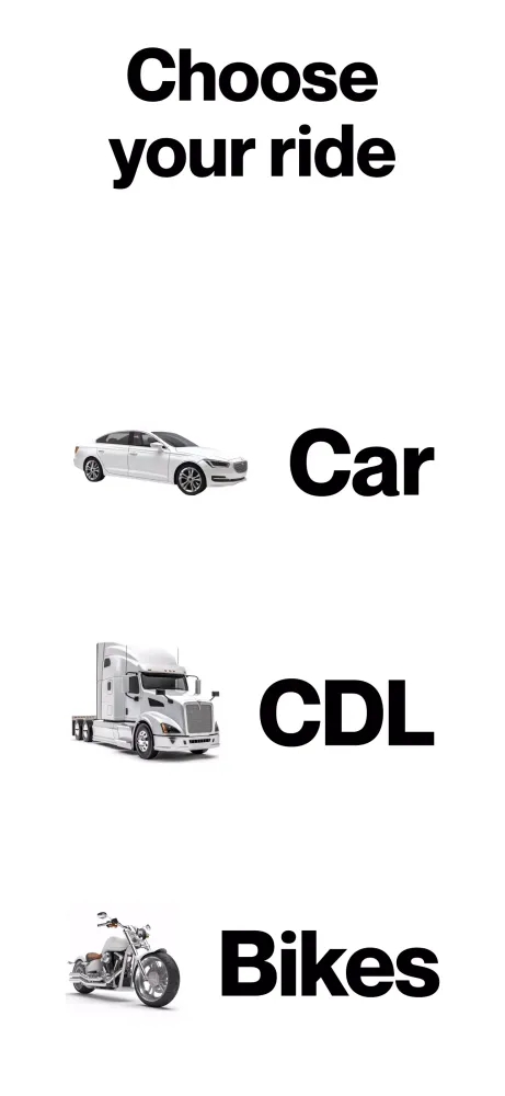 Ảnh chụp màn hình của DMV Practice Test Permit Genie