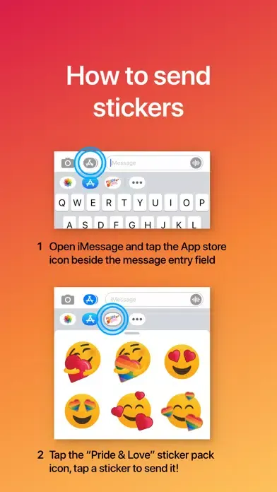 Pride and Love Giant Emojis Screenshots