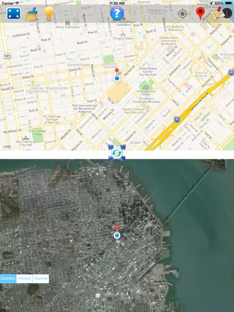 Dual Map Pro iPad 應用截圖