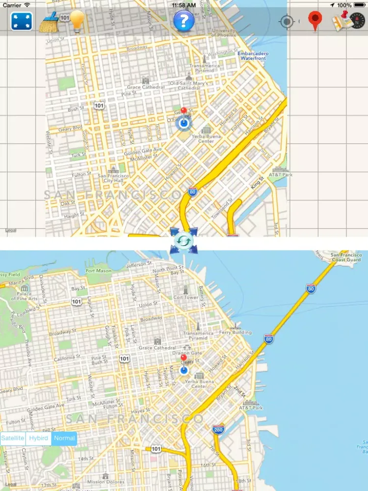 Dual Map Pro iPad 應用截圖