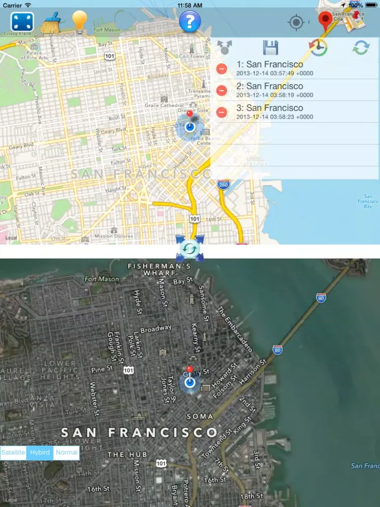 Dual Map Pro iPad 應用截圖