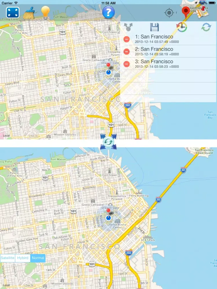 Dual Map Pro iPad 應用截圖