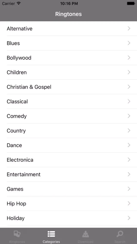 RingTones audio スクリーンショット