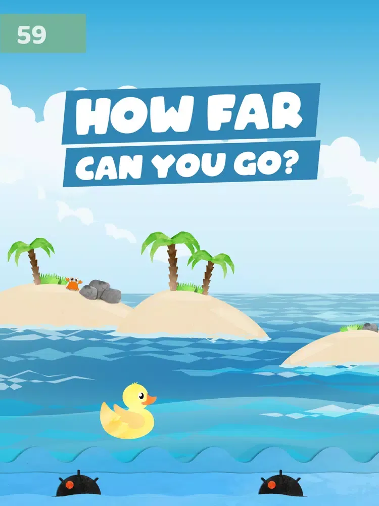 Ảnh chụp màn hình của DUCKit - How far can you go? iPad 