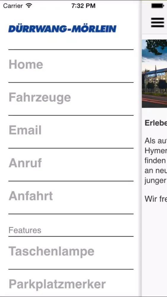 Zrzuty ekranu Dürrwang GmbH & Co.