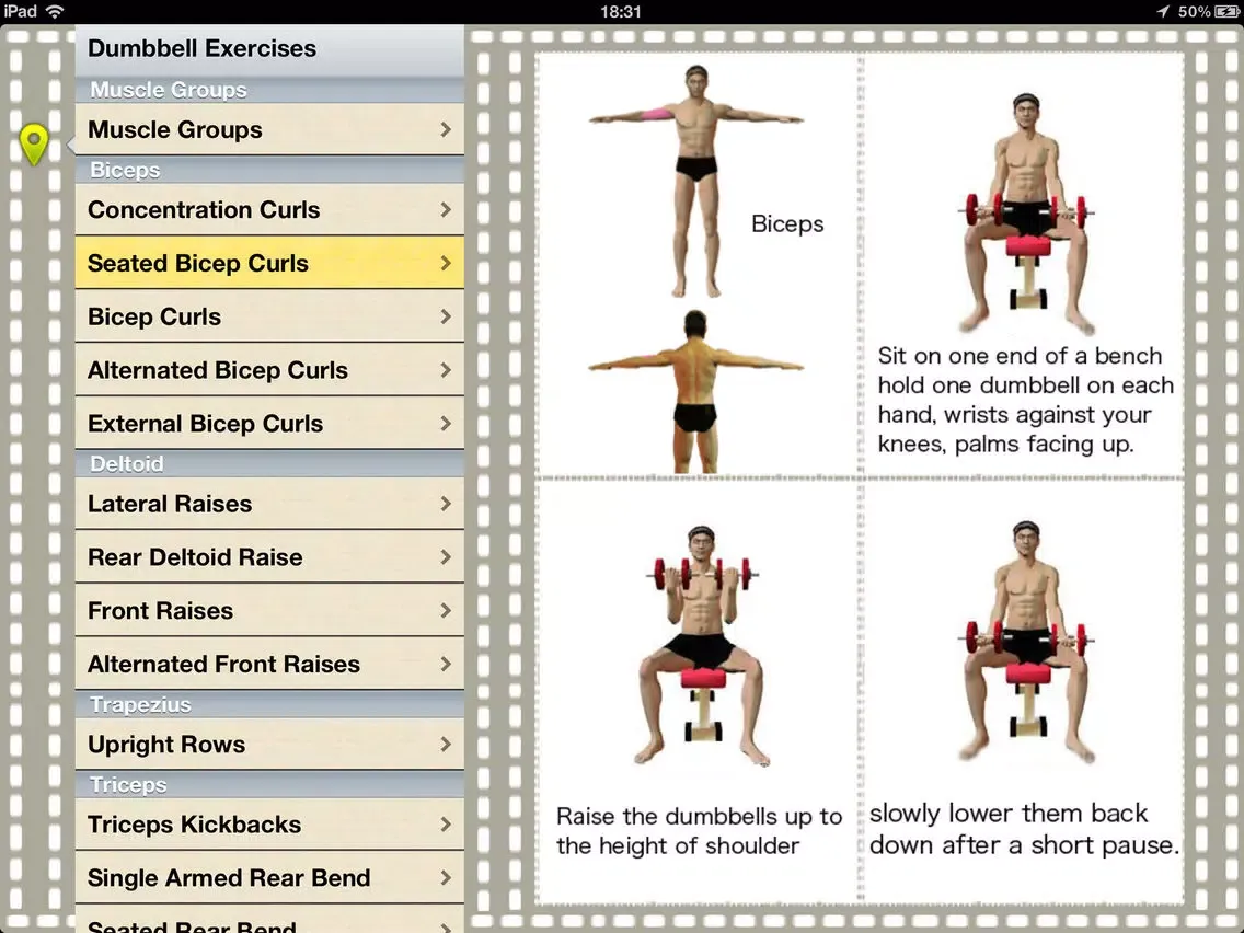 صور Dumbbell Exercises iPad 