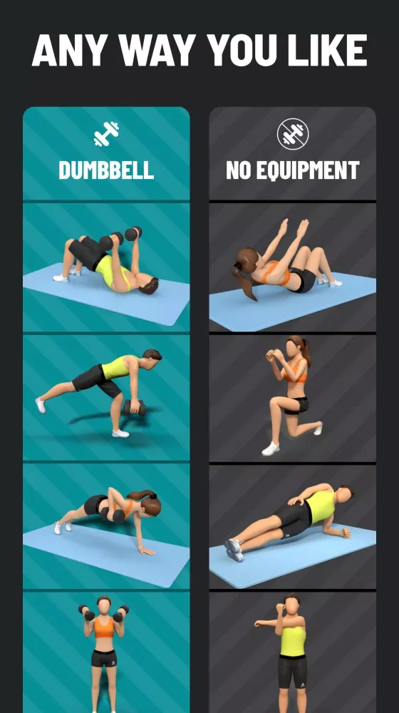 Dumbbell Workout at Home Screenshots