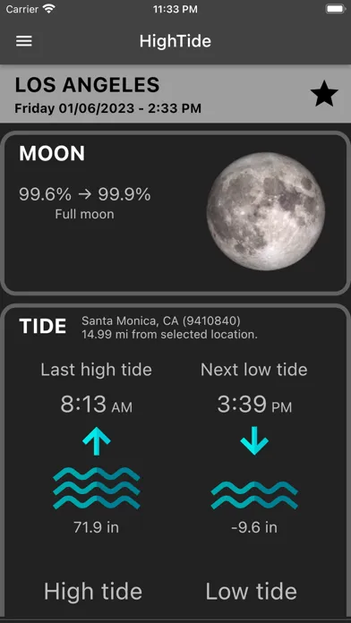HighTide: tides & weather Screenshots