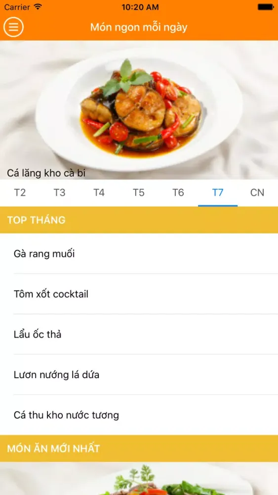 Zrzuty ekranu Món Ngon Mỗi Ngày: Món Ăn Ngon