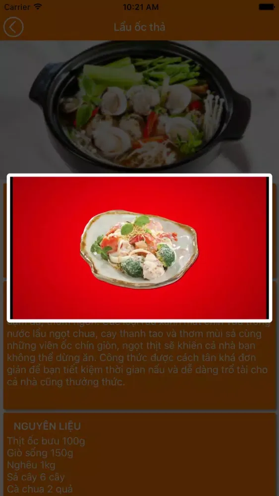 Zrzuty ekranu Món Ngon Mỗi Ngày: Món Ăn Ngon