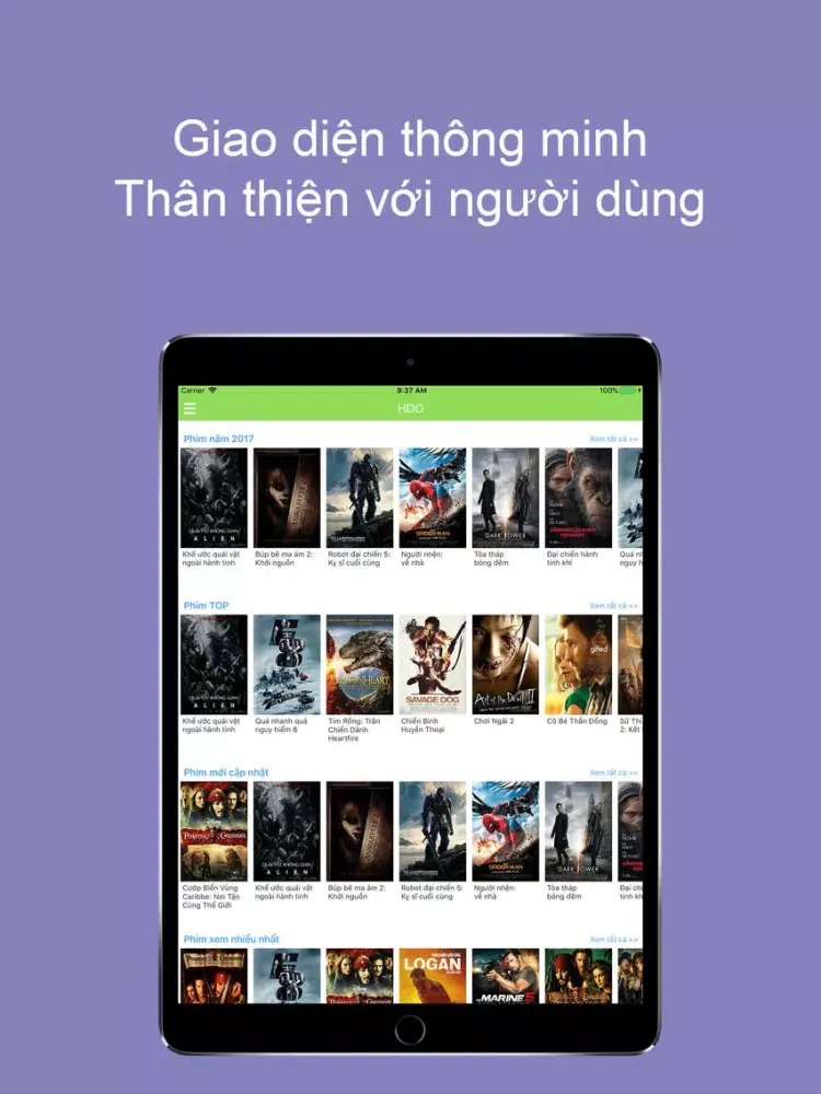 Phim HDOnline - Xem phim hay iPad  Screenshots
