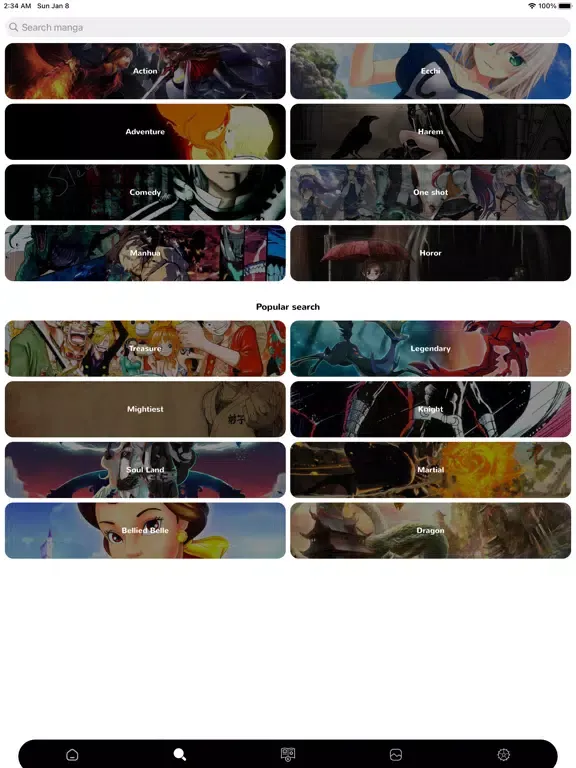 Tangkapan layar Manga Reader : Top Manga Book iPad 