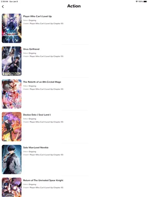 Tangkapan layar Manga Reader : Top Manga Book iPad 