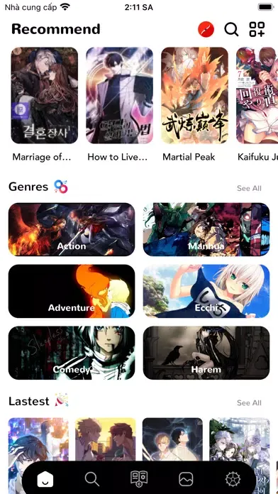 Tangkapan layar Manga Reader : Top Manga Book