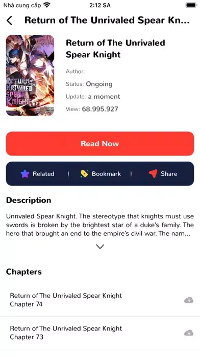 Tangkapan layar Manga Reader : Top Manga Book