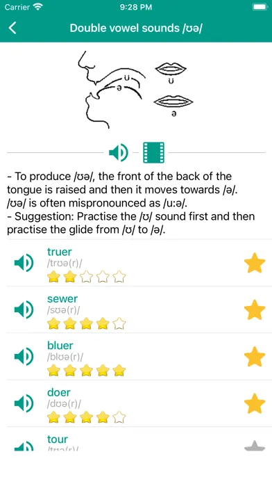 Capturas de tela do Learning English Pronunciation
