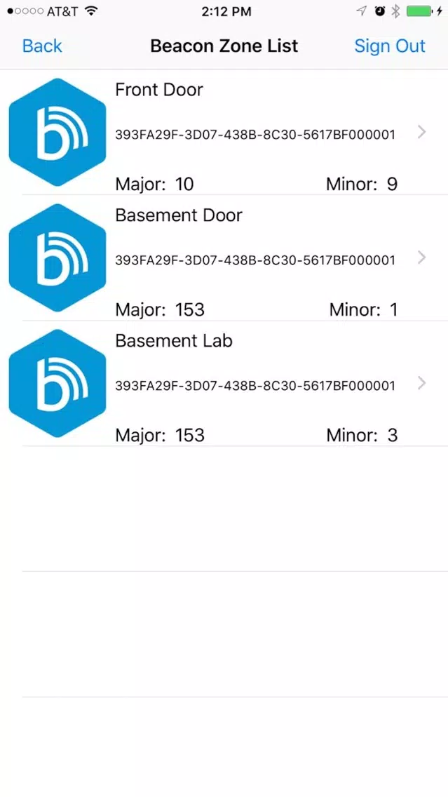 Beacon Config Tool Screenshots