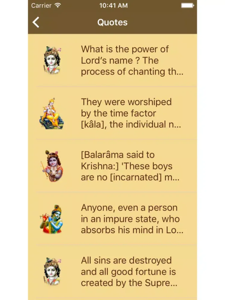 Srimad Bhagavatam - The best quotes iPad  Screenshots