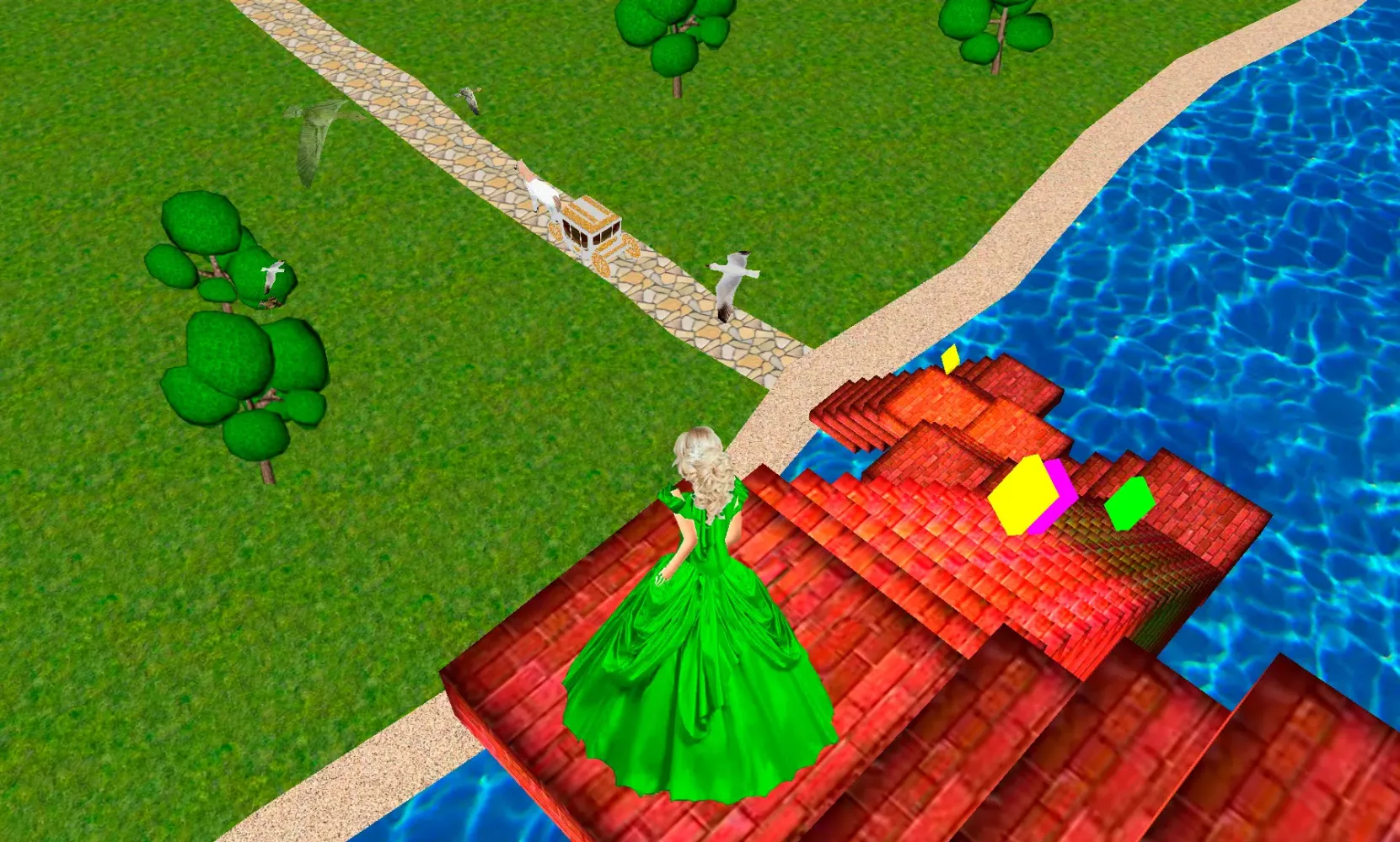 Tangkapan skrin Cinderella. Way home.
