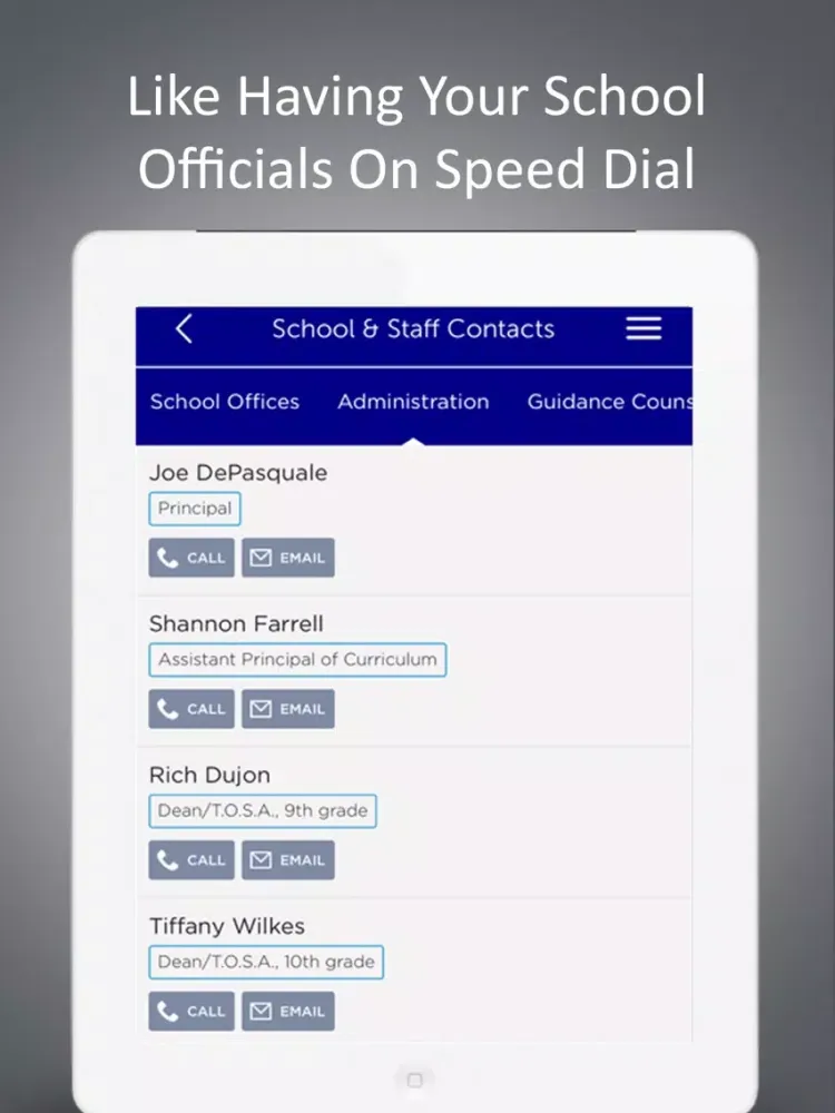 Tangkapan skrin Dwyer HS iPad 