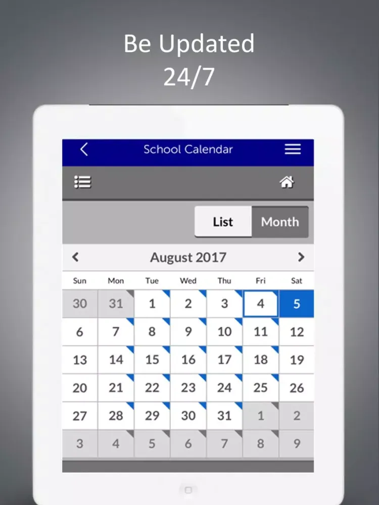 Tangkapan skrin Dwyer HS iPad 