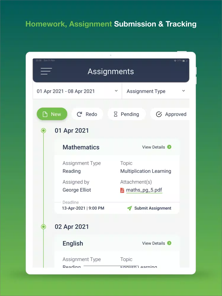 Adarsh Samudayik Vidhya Mandir iPad 应用截图