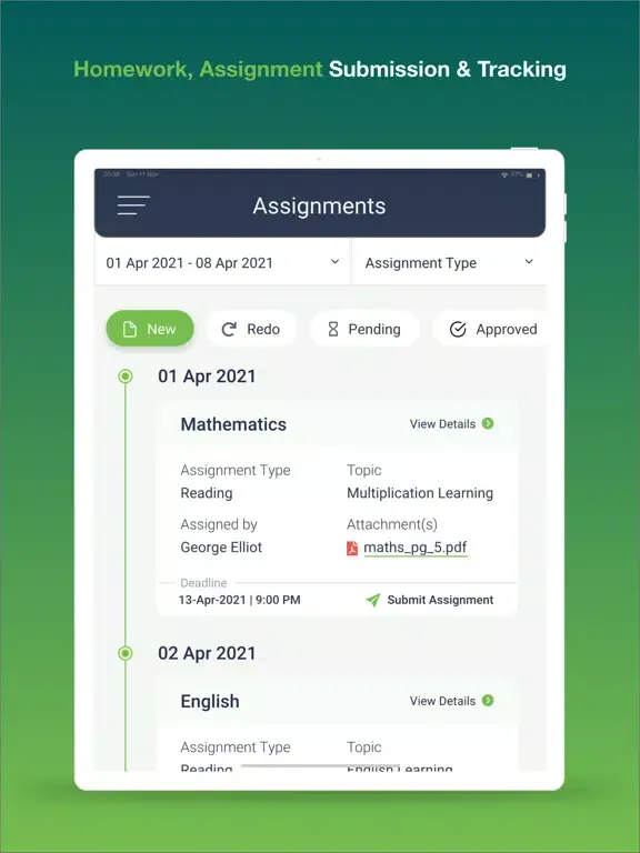Angel International School iPad  স্ক্রিনশট