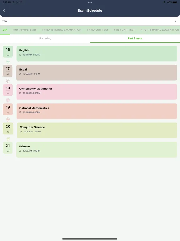 Tangkapan skrin Jana jyoti Multiple Campus iPad 