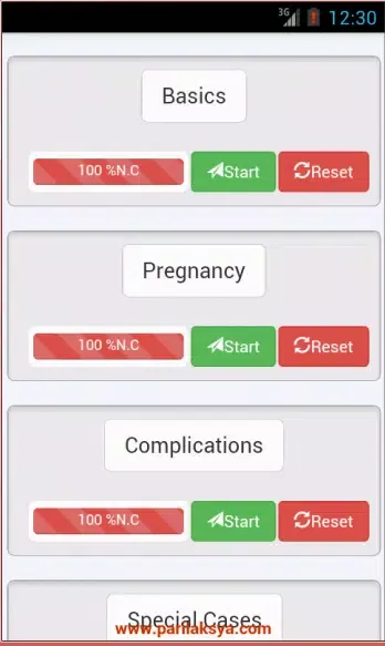 Medico Apps : Obstetrics Quiz Screenshots