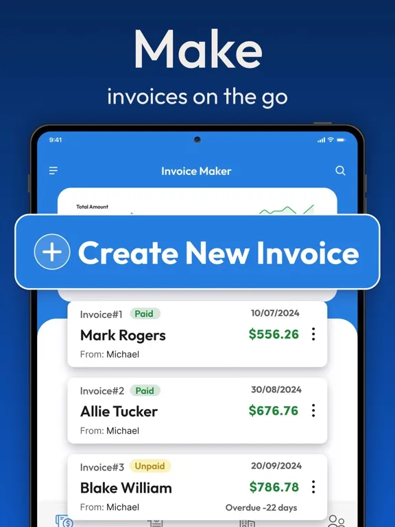 Invoice Creator- Receipt Maker iPad 应用截图