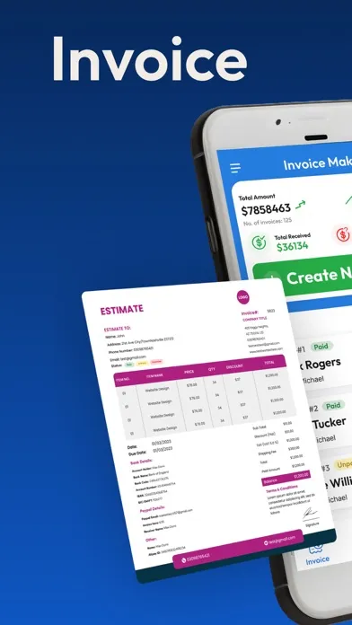 Invoice Creator- Receipt Maker应用截图