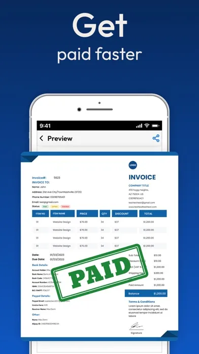 Invoice Creator- Receipt Maker应用截图