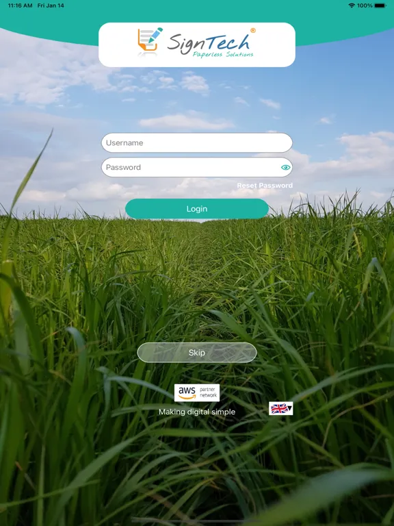 Zrzuty ekranu SignTech Paperless iPad 
