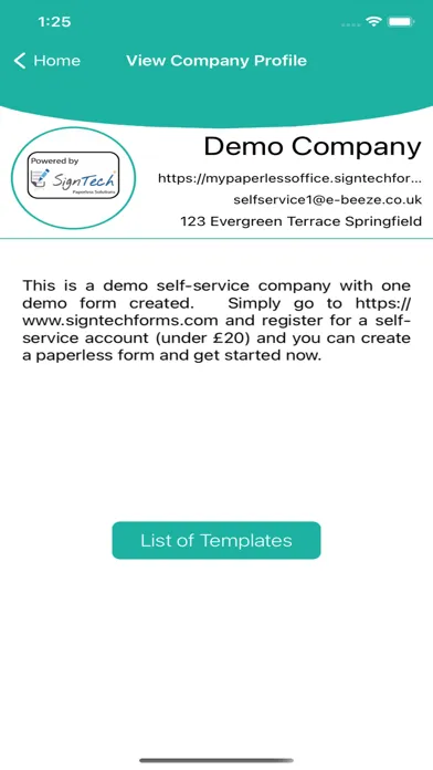 Zrzuty ekranu SignTech Paperless