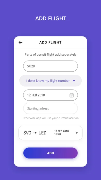 Tangkapan skrin Letundra - Fly radar airlines