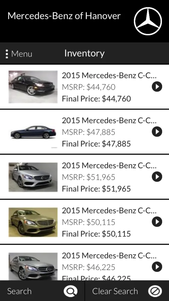 Mercedes-Benz of Hanover Ekran Görüntüleri
