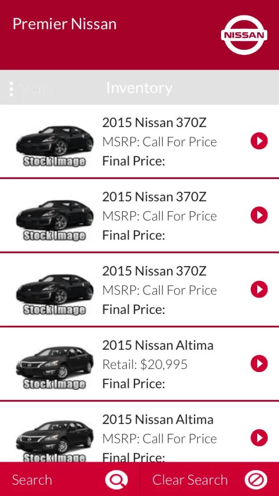 Captures d'écran de Premier Nissan