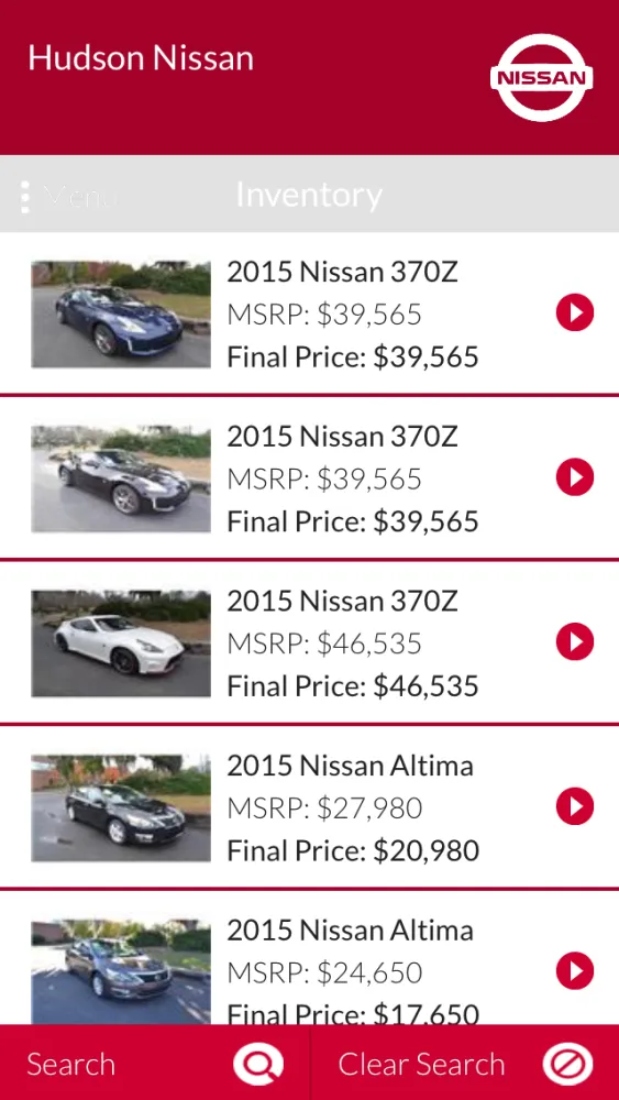 Hudson Nissan Ekran Görüntüleri