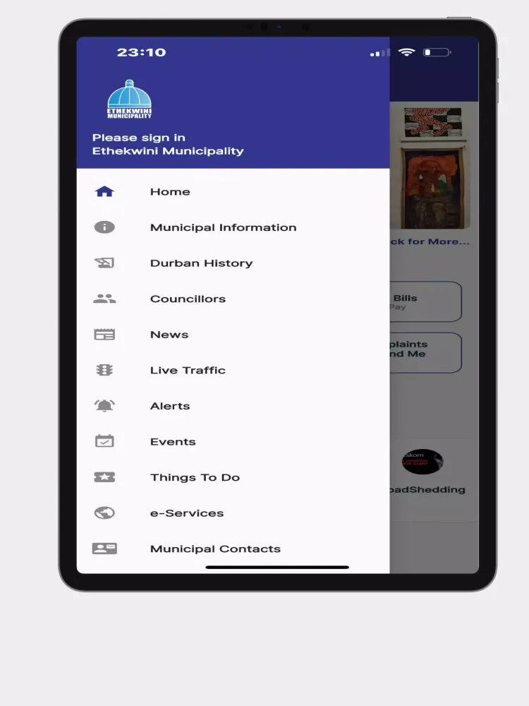 eThekwini Mobile App سکرین شاٹس