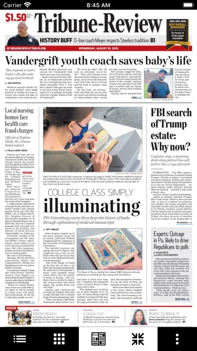 Tribune-Review eTrib Screenshots